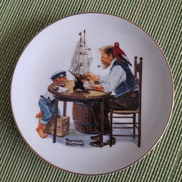 Authentic Norman Rockwell decor plate:  For A Good - Picture 1 of 2
